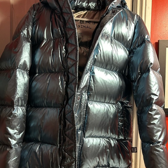 Blue Aritzia Super Puff - Picture 3 of 4